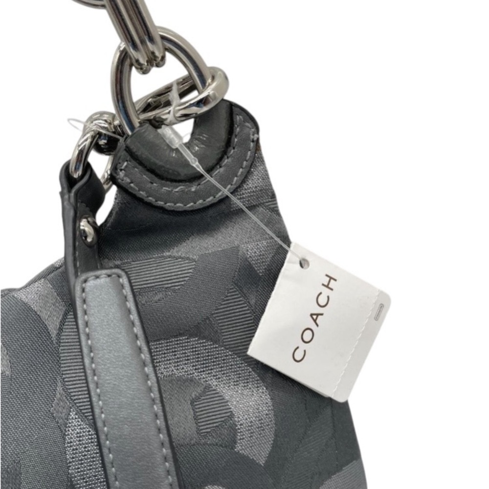NWT COACH KRISTIN LUREX METALLIC JACQUARD CROSSBODY/SHOULDER BAG IN GUNM… - Picture 6 of 13